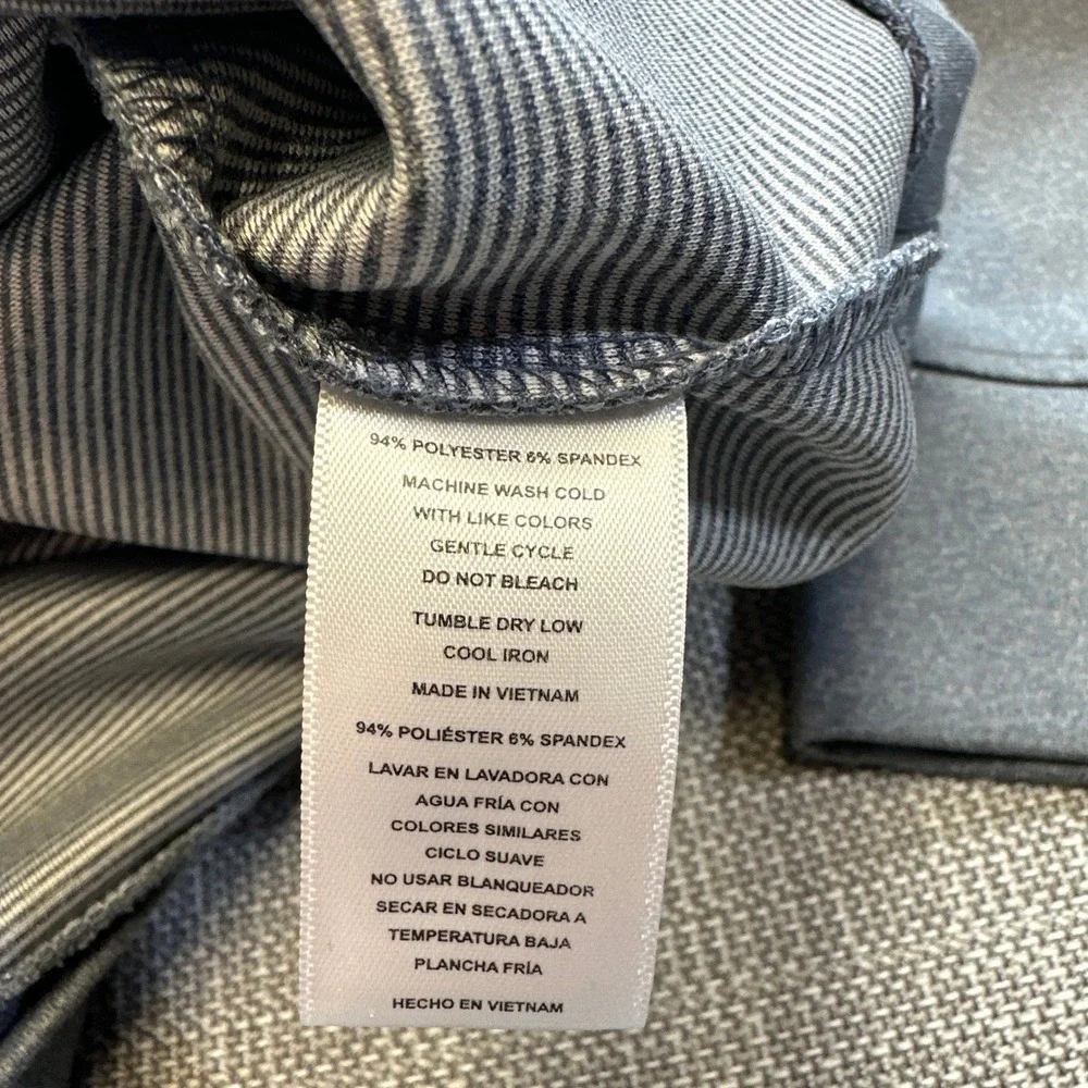 Hickey‎ Freeman Quarter Zip Pullover Mens Large Gray Stretch Performance